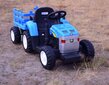 Lasten akkutraktori perävaunulla Super Toys New Holland A009-B, sininen hinta ja tiedot | Lasten sähköautot | hobbyhall.fi