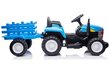 Lasten akkutraktori perävaunulla Super Toys New Holland A009-B, sininen hinta ja tiedot | Lasten sähköautot | hobbyhall.fi