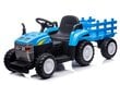 Lasten akkutraktori perävaunulla Super Toys New Holland A009-B, sininen hinta ja tiedot | Lasten sähköautot | hobbyhall.fi