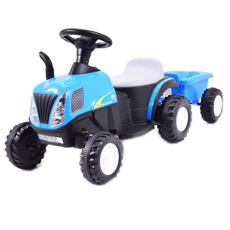 Lasten akkutraktori Super Toys New Holland A009, sininen hinta ja tiedot | Lasten sähköautot | hobbyhall.fi