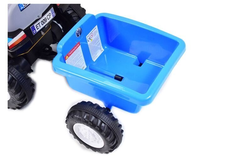 Lasten akkutraktori Super Toys New Holland A009, sininen hinta ja tiedot | Lasten sähköautot | hobbyhall.fi