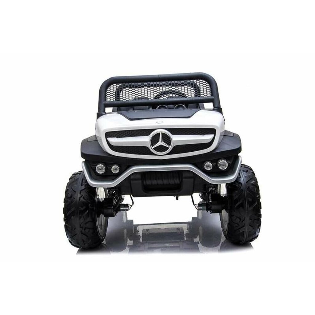 Lasten kaksipaikkainen sähköauto Mercedes Benz Unimog, valkoinen hinta ja tiedot | Lasten sähköautot | hobbyhall.fi