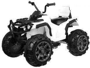 Lasten sähköinen mönkijä Quad ATV, valkoinen hinta ja tiedot | Lasten sähköautot | hobbyhall.fi