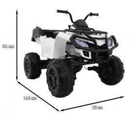 Lasten sähköinen mönkijä Quad XL ATV, valkoinen hinta ja tiedot | Lasten sähköautot | hobbyhall.fi