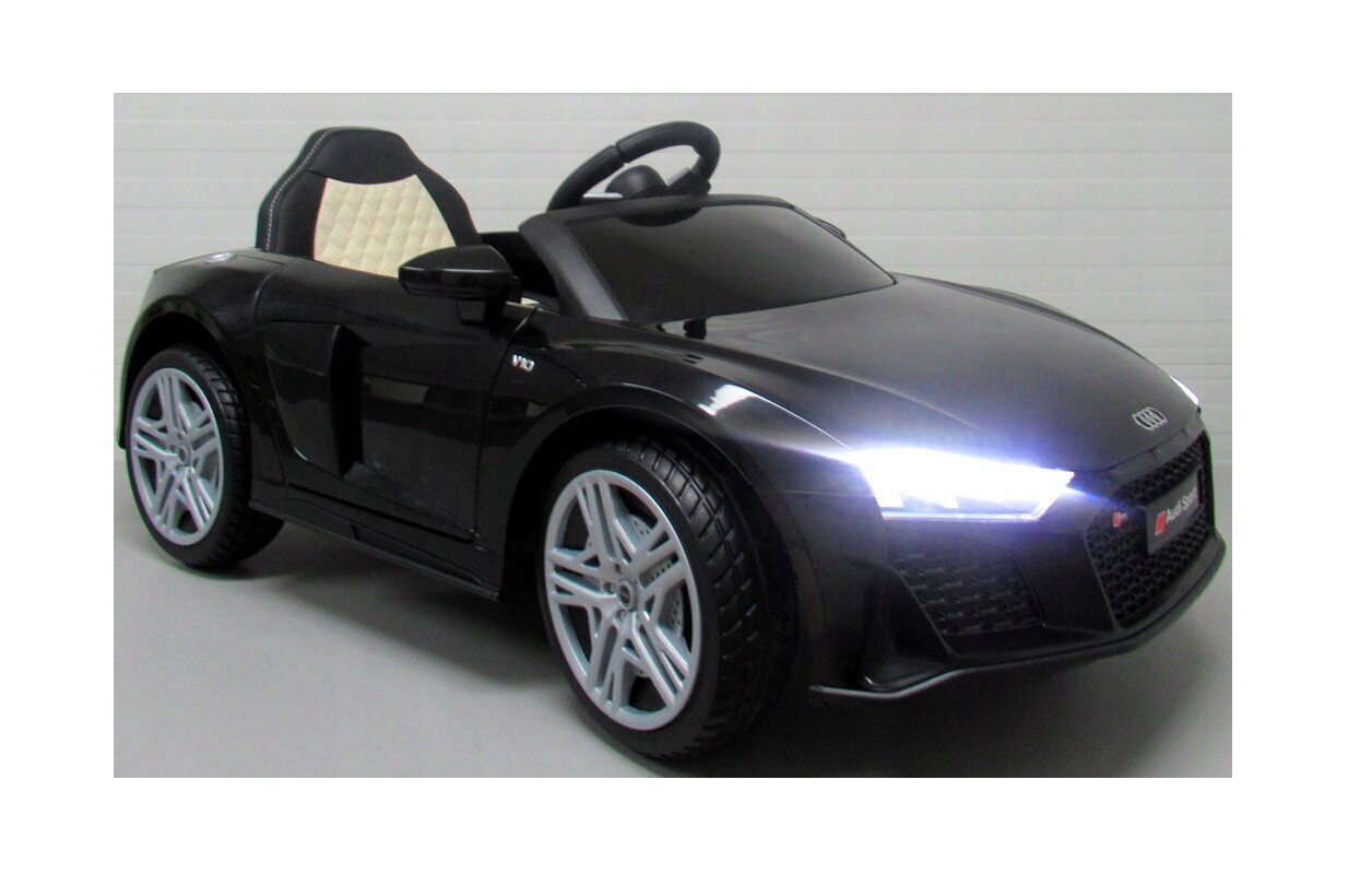 Yhden hengen sähköauto lapsille Audi R8 Sport B, musta hinta ja tiedot | Lasten sähköautot | hobbyhall.fi