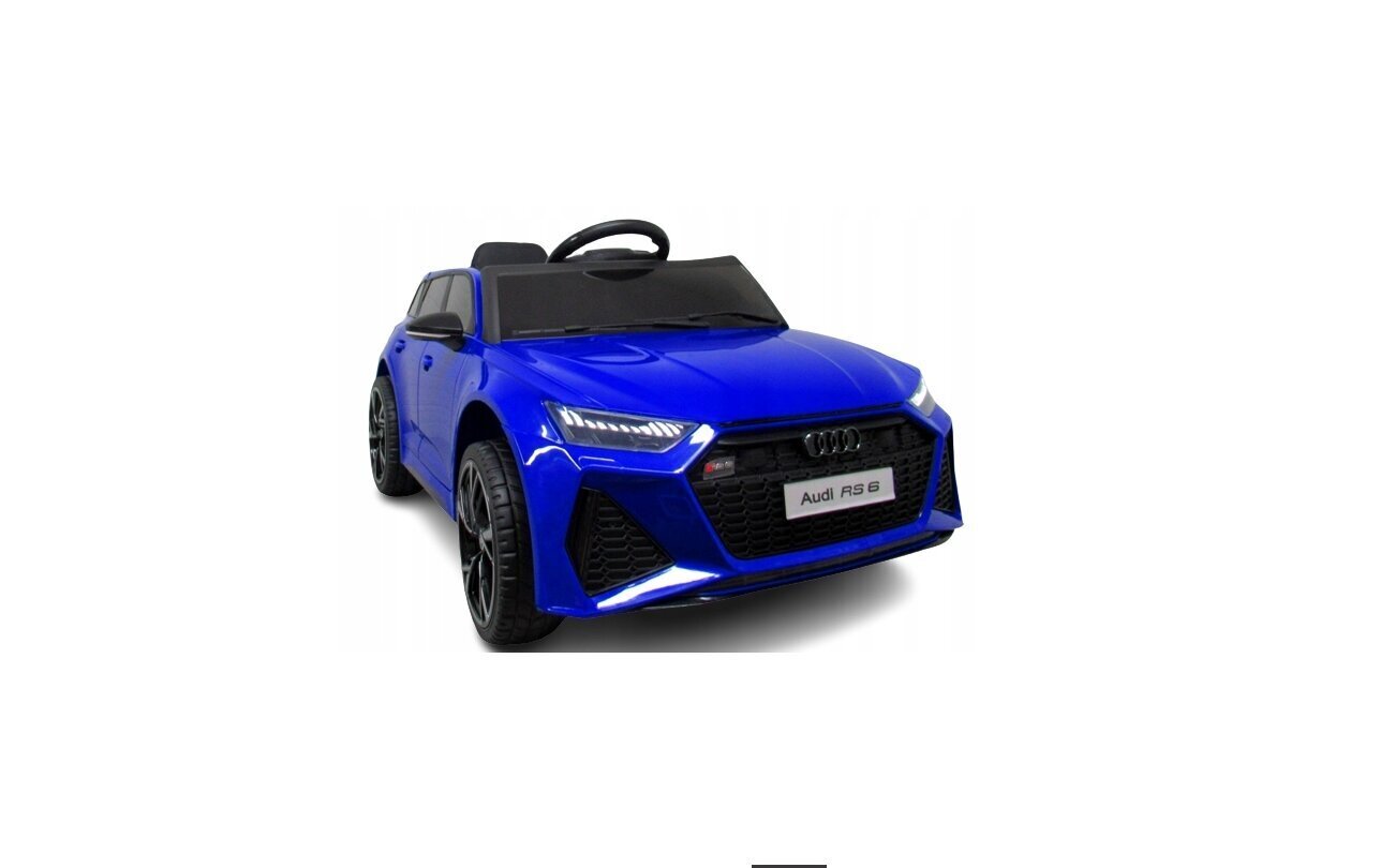 Yhden hengen sähköauto lapsille Audi RS6, sininen hinta ja tiedot | Lasten sähköautot | hobbyhall.fi