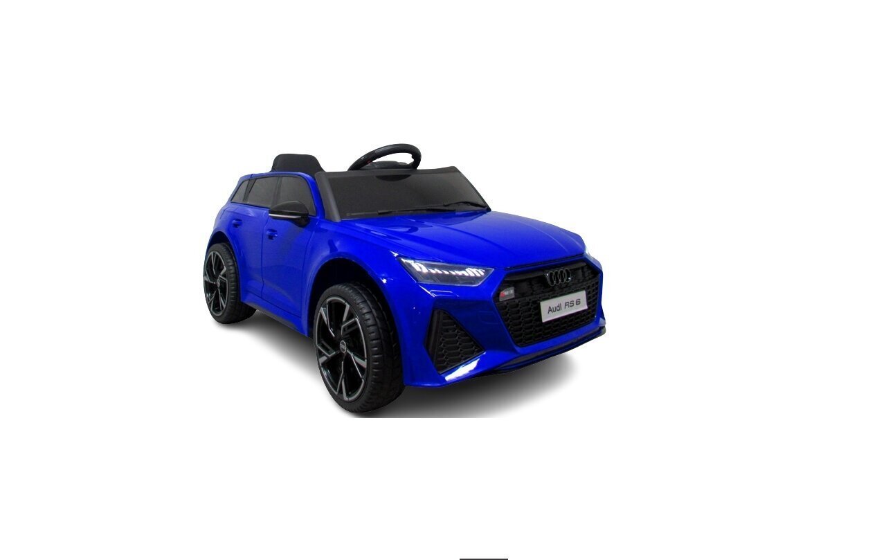 Yhden hengen sähköauto lapsille Audi RS6, sininen hinta ja tiedot | Lasten sähköautot | hobbyhall.fi