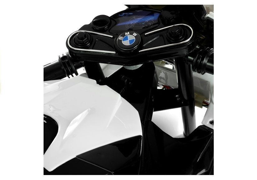 BMW S1000RR yksipaikkainen sähkömoottoripyörä, musta hinta ja tiedot | Lasten sähköautot | hobbyhall.fi