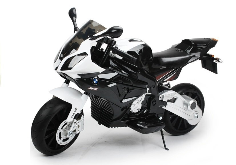 BMW S1000RR yksipaikkainen sähkömoottoripyörä, musta hinta ja tiedot | Lasten sähköautot | hobbyhall.fi