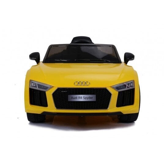 Audi R8 Spyder yksipaikkainen sähköauto, keltainen hinta ja tiedot | Lasten sähköautot | hobbyhall.fi