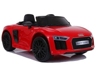 Audi R8 Spyder yksipaikkainen sähköauto, punainen hinta ja tiedot | Lasten sähköautot | hobbyhall.fi