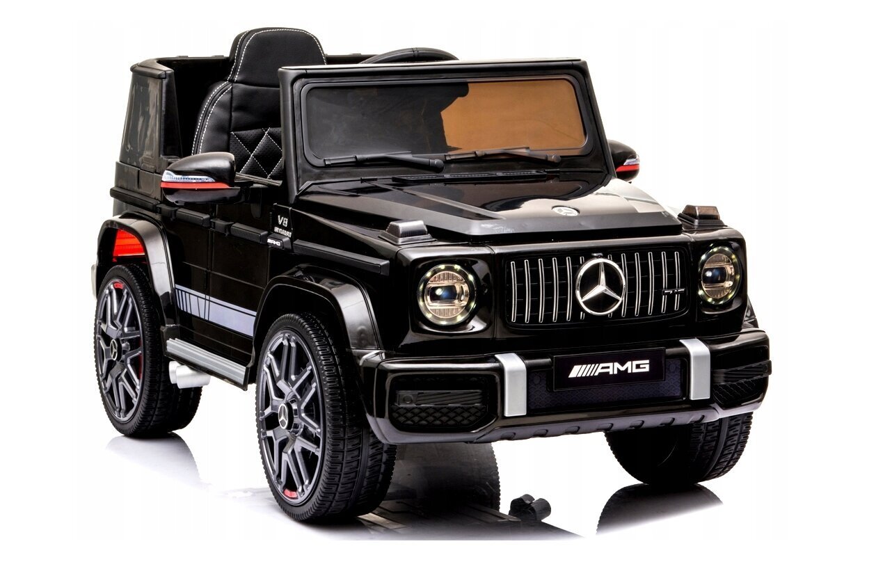 Yksipaikkainen sähköauto lapsille Mercedes G63, musta hinta ja tiedot | Lasten sähköautot | hobbyhall.fi