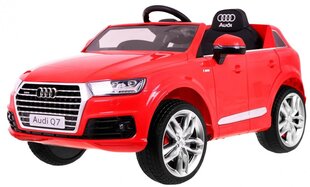 Audi Q7 yksipaikkainen sähköauto lapsille, punainen hinta ja tiedot | Lasten sähköautot | hobbyhall.fi