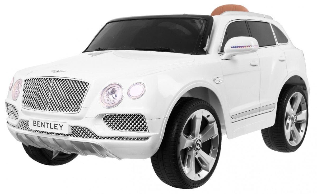 Bentley Bentayga yksipaikkainen sähköauto lapsille, valkoinen hinta ja tiedot | Lasten sähköautot | hobbyhall.fi