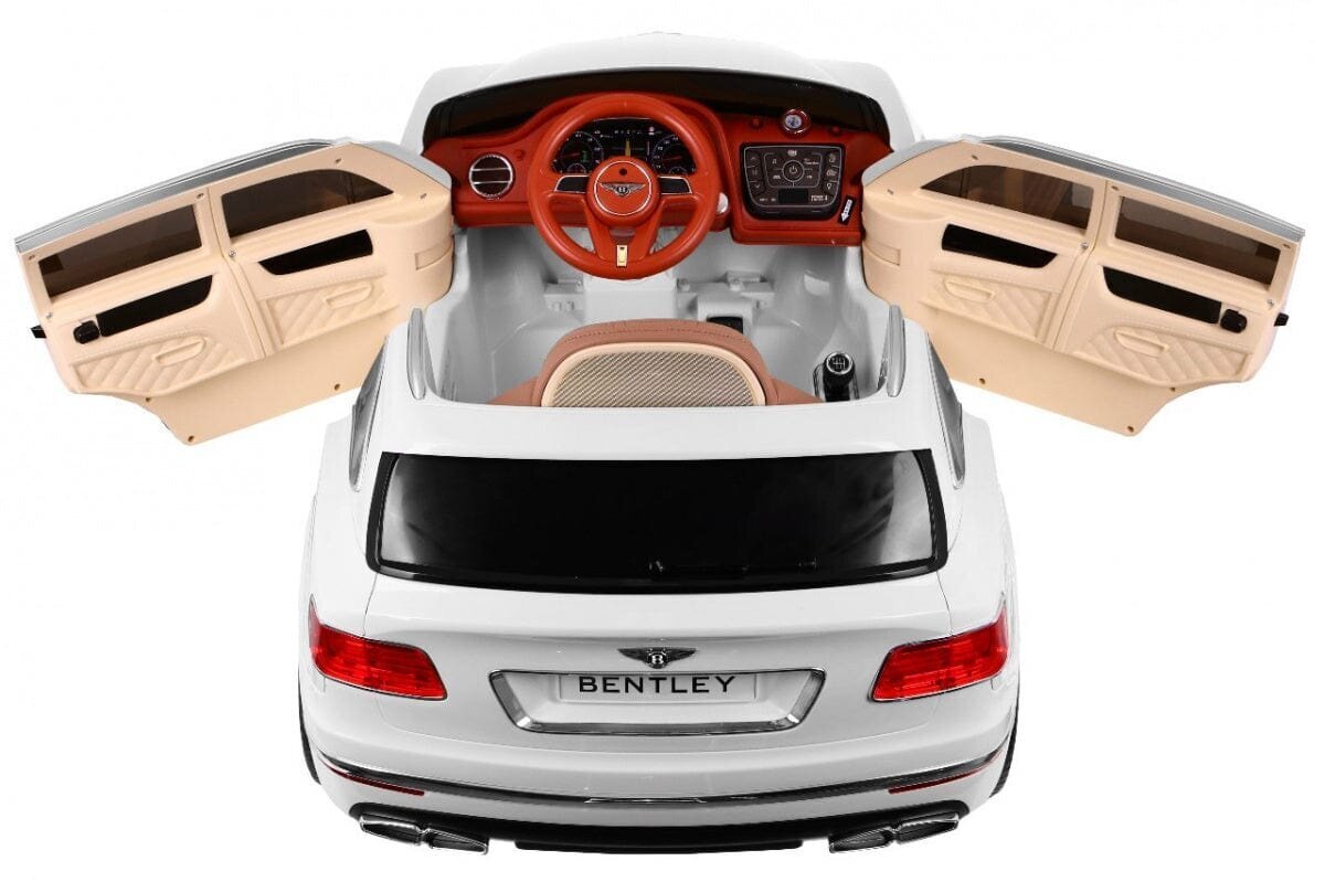 Bentley Bentayga yksipaikkainen sähköauto lapsille, valkoinen hinta ja tiedot | Lasten sähköautot | hobbyhall.fi