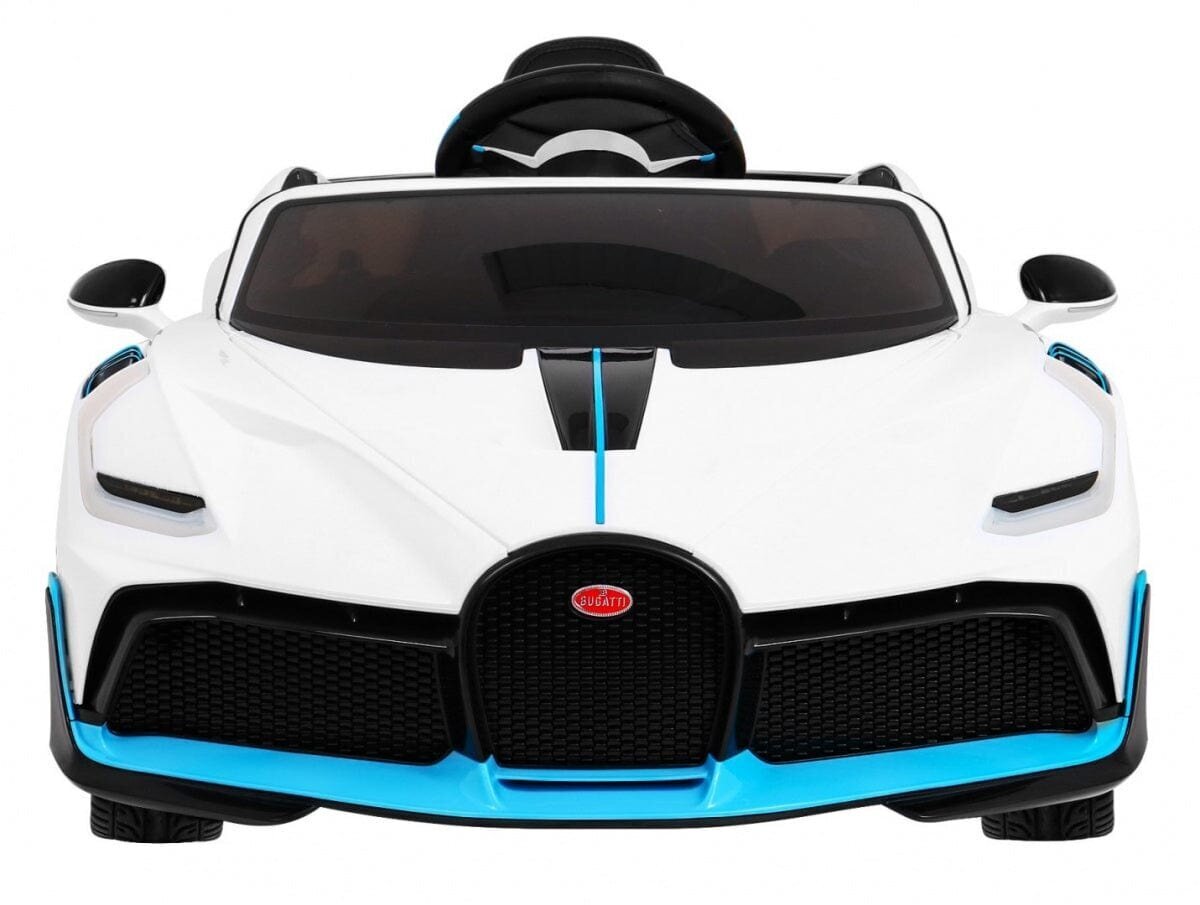 Bugatti Divo yksipaikkainen sähköauto lapsille, valkoinen hinta ja tiedot | Lasten sähköautot | hobbyhall.fi