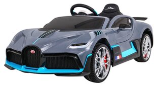 Bugatti Divo yksipaikkainen sähköauto lapsille, harmaa hinta ja tiedot | Lasten sähköautot | hobbyhall.fi