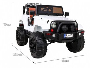 Yksipaikkainen lasten sähköauto Jeep All Terrain, valkoinen hinta ja tiedot | Lasten sähköautot | hobbyhall.fi