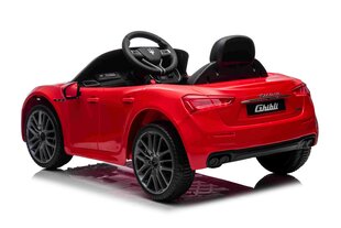Maserati Ghibli yksipaikkainen lasten sähköauto, punainen hinta ja tiedot | Lasten sähköautot | hobbyhall.fi