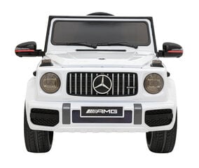 Mercedes G63 yksipaikkainen lasten sähköauto, valkoinen hinta ja tiedot | Lasten sähköautot | hobbyhall.fi