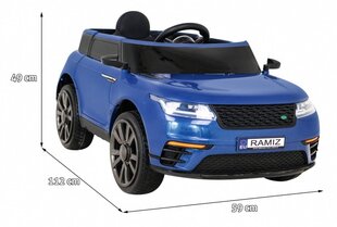 Ramiz Super-S yksipaikkainen lasten sähköauto, sininen hinta ja tiedot | Lasten sähköautot | hobbyhall.fi