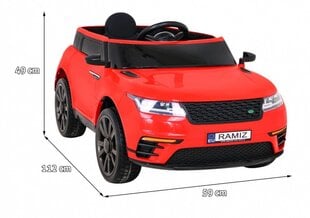 Ramiz Super-S yksipaikkainen lasten sähköauto, punainen hinta ja tiedot | Lasten sähköautot | hobbyhall.fi