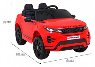 Yksipaikkainen lasten sähköauto Range Rover Evoque, punainen hinta ja tiedot | Lasten sähköautot | hobbyhall.fi