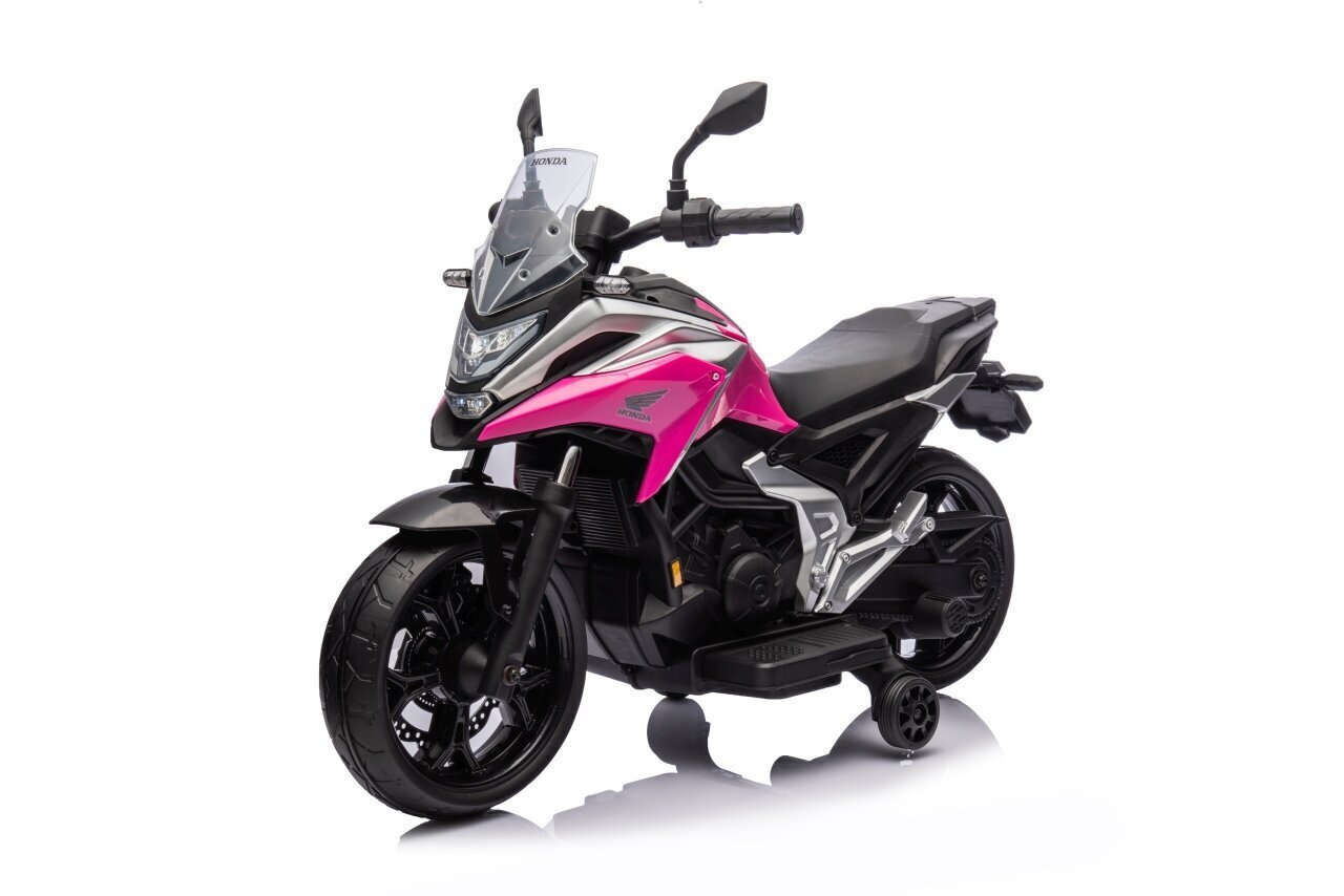 Yhden lapsen moottoripyörä Honda NC750X, pinkki hinta ja tiedot | Lasten sähköautot | hobbyhall.fi