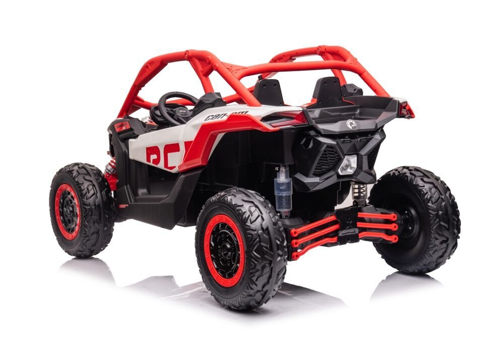 Kaksoissähköauto buggy dk-ca001, punainen hinta ja tiedot | Lasten sähköautot | hobbyhall.fi