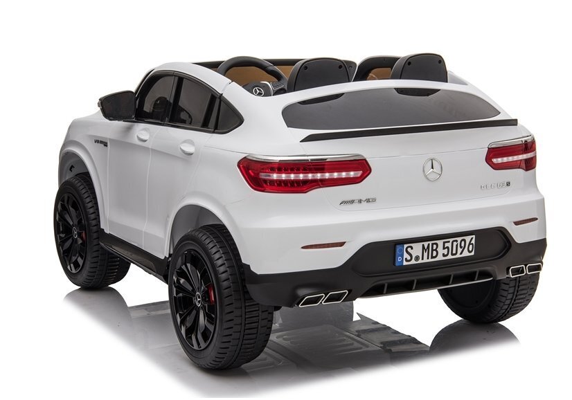 Mercedes glc 63s sähköinen kaksipaikkainen, valkoinen hinta ja tiedot | Lasten sähköautot | hobbyhall.fi