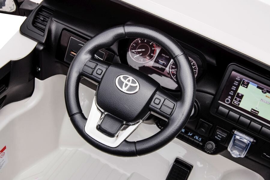 Lasten yksipaikkainen sähköauto - toyota hilux dk, valkoinen hinta ja tiedot | Lasten sähköautot | hobbyhall.fi