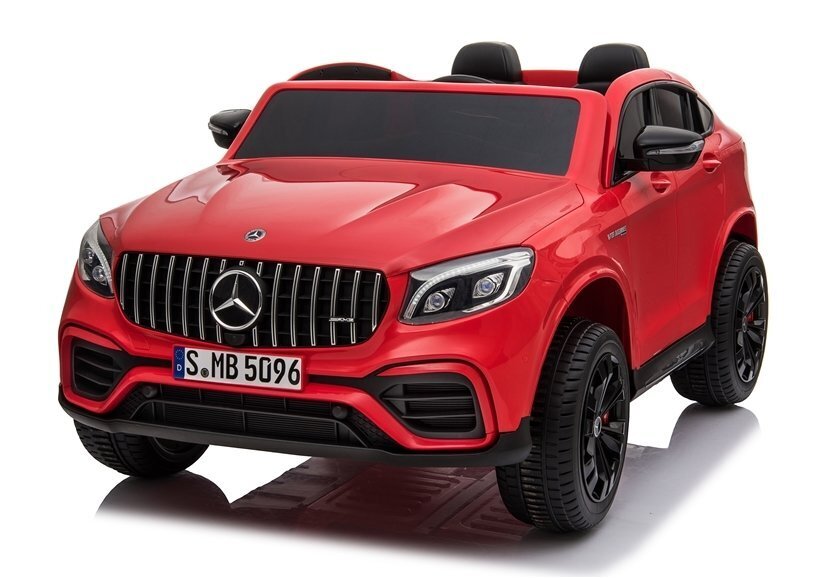 Mercedes glc 63s sähköauto lapsille, lakattu punaiseksi hinta ja tiedot | Lasten sähköautot | hobbyhall.fi