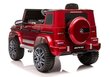 Mercedes Benz G63 AMG sähkökäyttöinen yksipaikkainen farmari, punainen lakattu hinta ja tiedot | Lasten sähköautot | hobbyhall.fi