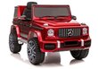 Mercedes Benz G63 AMG sähkökäyttöinen yksipaikkainen farmari, punainen lakattu hinta ja tiedot | Lasten sähköautot | hobbyhall.fi