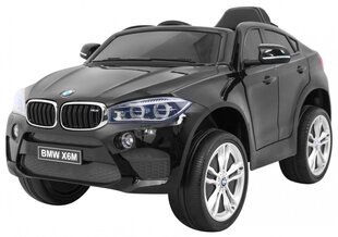 bmw x6m sähköauto lapsille, musta hinta ja tiedot | Lasten sähköautot | hobbyhall.fi