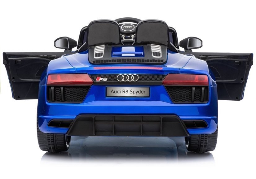 Kaksipaikkainen lasten sähköauto Audi R8, sininen hinta ja tiedot | Lasten sähköautot | hobbyhall.fi