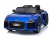 Kaksipaikkainen lasten sähköauto Audi R8, sininen hinta ja tiedot | Lasten sähköautot | hobbyhall.fi