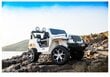 Kaksipaikkainen lasten sähköauto Lean Cars Jeep Wrangler Rubicon, valkoinen hinta ja tiedot | Lasten sähköautot | hobbyhall.fi