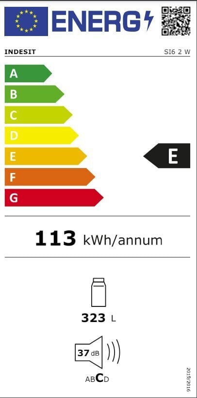 Indesit SI6 2 W hinta ja tiedot | Jääkaapit | hobbyhall.fi