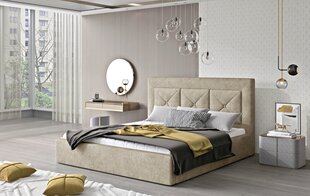 NORE Cloe 01 sänky, 200x200 cm, beige hinta ja tiedot | Sängyt | hobbyhall.fi
