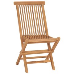 Taitettavat tuolit VidaXL, ruskea hinta ja tiedot | Puutarhatuolit | hobbyhall.fi