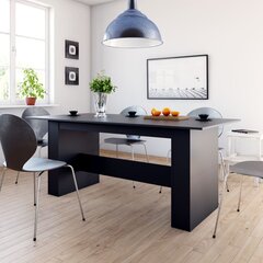 Pöytä vidaXL, musta hinta ja tiedot | Ruokapöydät | hobbyhall.fi