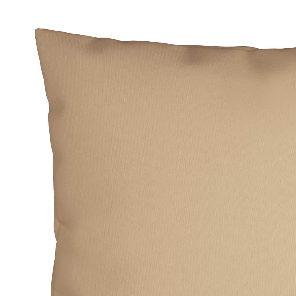 vidaXL Tyynyt, 4 kpl, beige, 40x40cm, kangas hinta ja tiedot | Koristetyynyt ja tyynynpäälliset | hobbyhall.fi