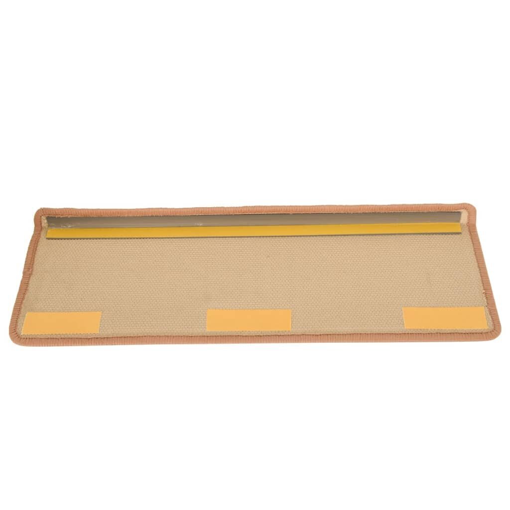 vidaXL Itsekiinnittyvät rappumatot, 15 kpl, beige, 65x25cm hinta ja tiedot | Isot matot | hobbyhall.fi