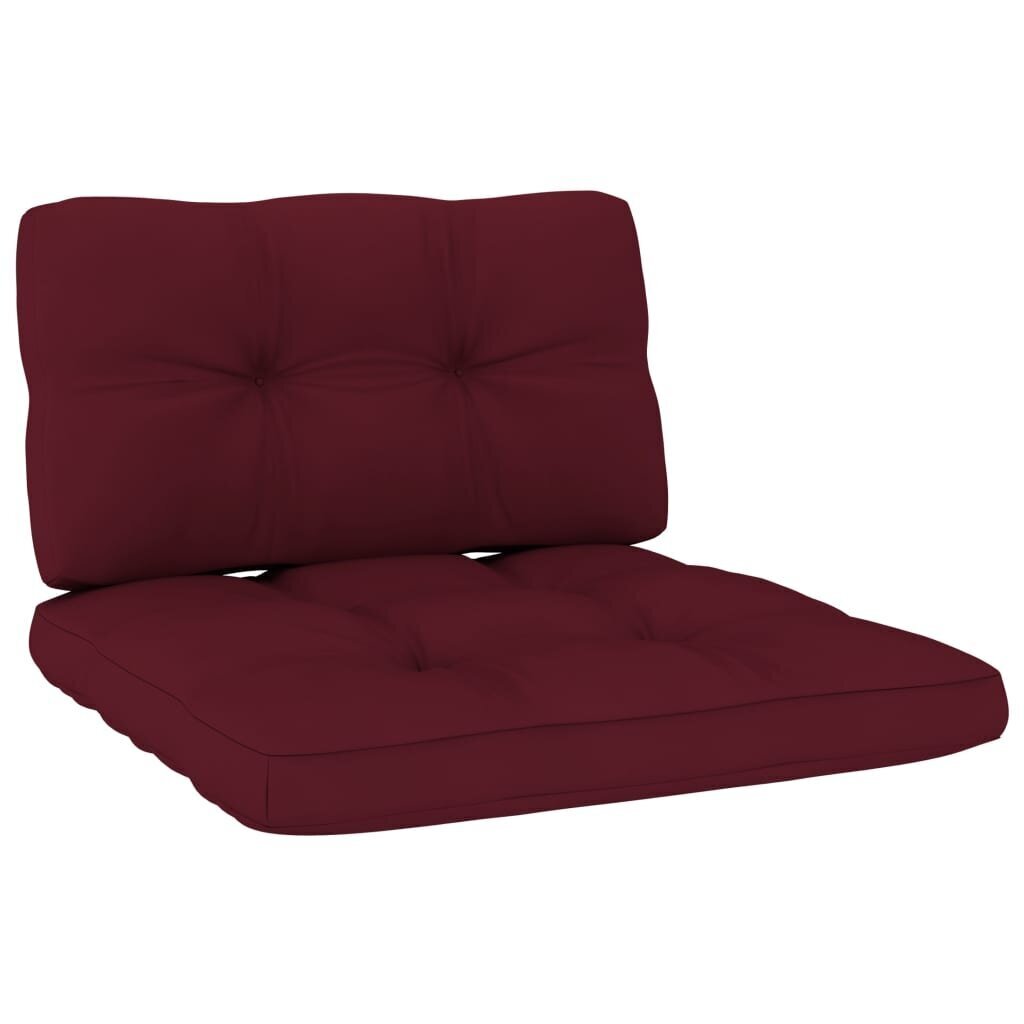 2 kpl sohvatyynyjen sarja vidaXL, punainen hinta ja tiedot | Istuintyynyt, pehmusteet ja päälliset | hobbyhall.fi