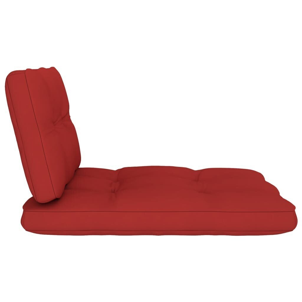 2 tyynyn setti sohvalle vidaXL, punainen hinta ja tiedot | Istuintyynyt, pehmusteet ja päälliset | hobbyhall.fi
