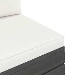 6-osainen puutarhasetti lavoista tyynyillä vidaXL, ruskea hinta ja tiedot | Puutarhakalusteet | hobbyhall.fi