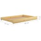 Sänky laatikoilla, vidaXL, 90x200cm, massiivi mäntyä, ruskea hinta ja tiedot | Sängyt | hobbyhall.fi