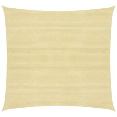 vidaXL aurinkovarjo, beige, 5x5m, HDPE, 160g/m² hinta ja tiedot | Aurinkovarjot ja markiisit | hobbyhall.fi