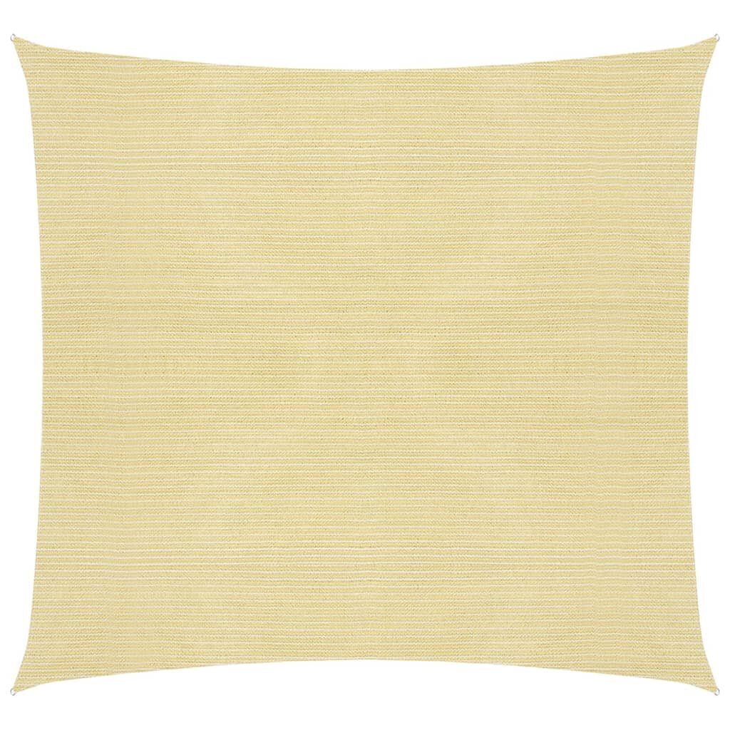 vidaXL aurinkovarjo, beige, 7x7m, HDPE, 160g/m² hinta ja tiedot | Aurinkovarjot ja markiisit | hobbyhall.fi